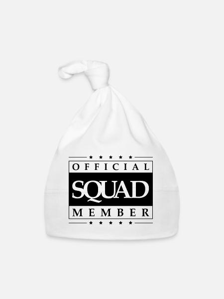 Squad member - Bonnet bio Bébé - blanc - Devant