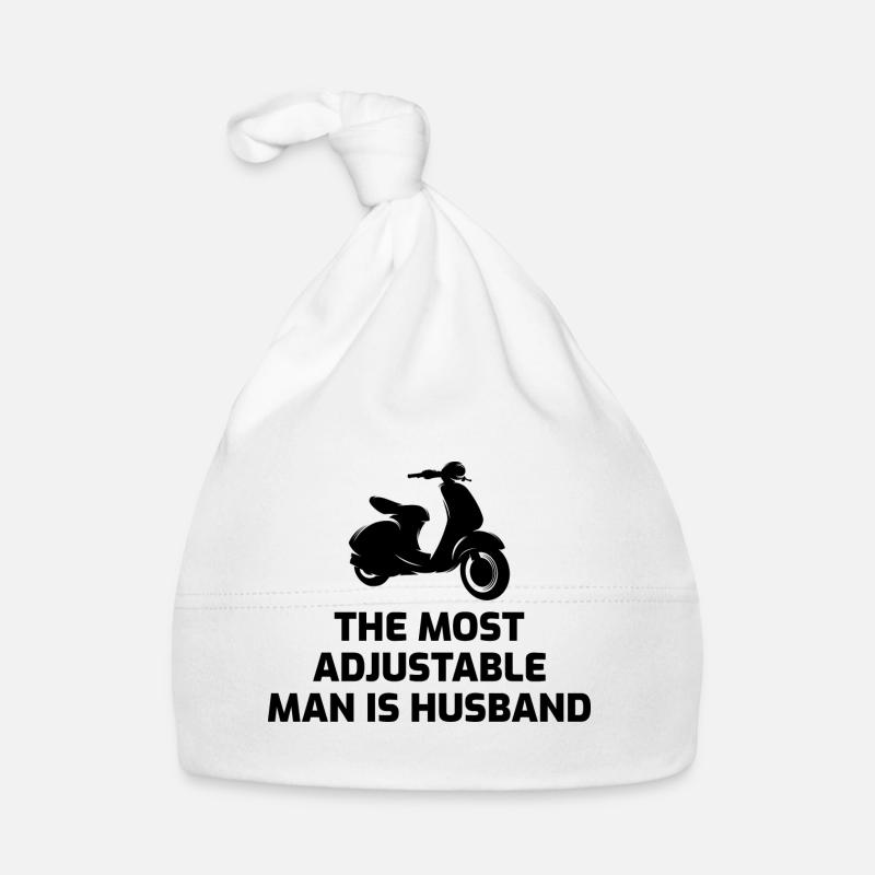 Roller Fahrer Roller Motorrad Ehemann Ehefrau Baby Bio-Mütze