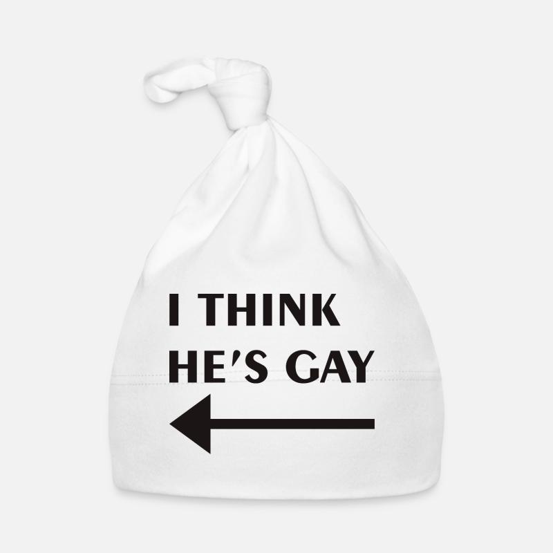 Graphique gay - Bonnet bio Bébé - blanc