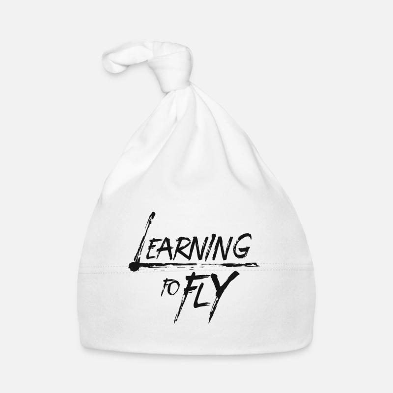Learning to fly Flying Airplane Pilot Flyer Organic Baby Cap
