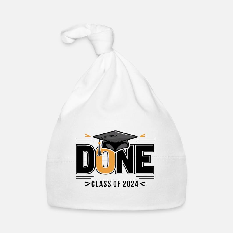 Abschlussklasse 2024 Abschlussfeier Schule Baby Bio-Mütze