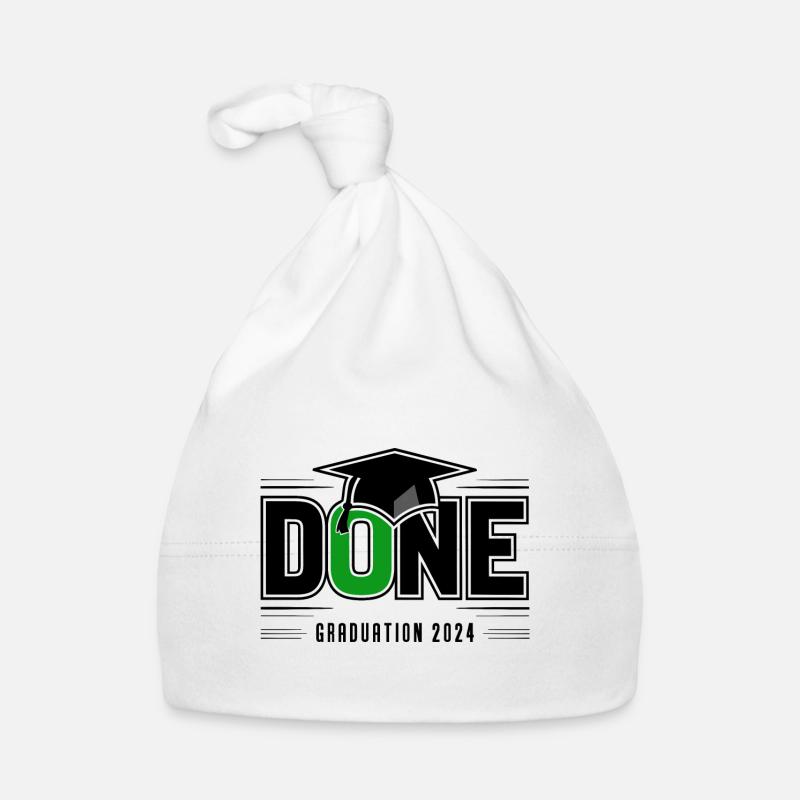 Abschlussklasse 2024 Abschlussfeier Schule Baby Bio-Mütze