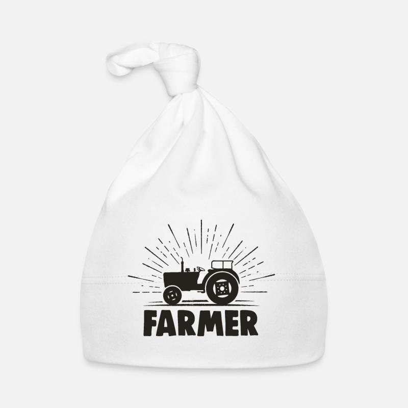 Farmer Farmer Farmer Tractor Organic Baby Cap