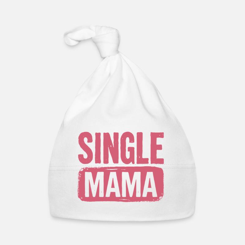 Single Mama Power Spruch Baby Bio-Mütze