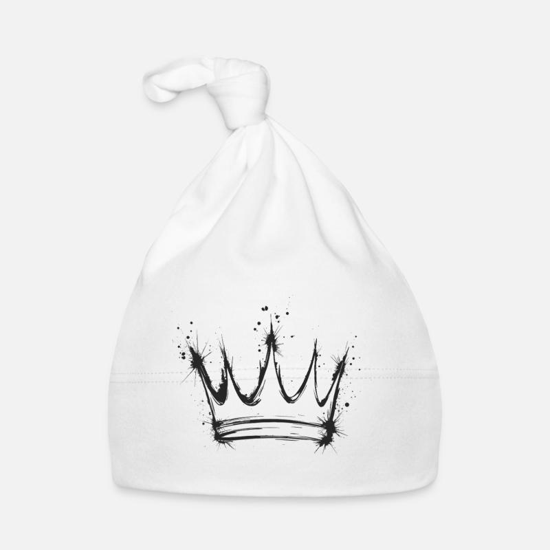 Crown Splash Art Organic Baby Cap