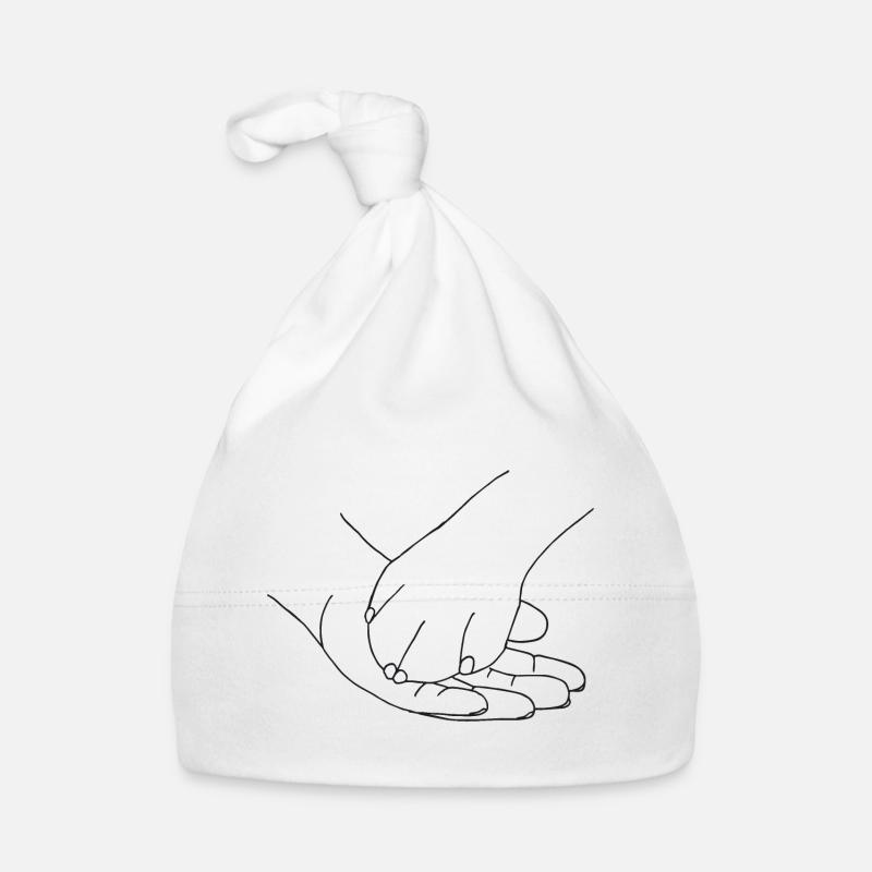 Hand mit Pfote Baby Bio-Mütze