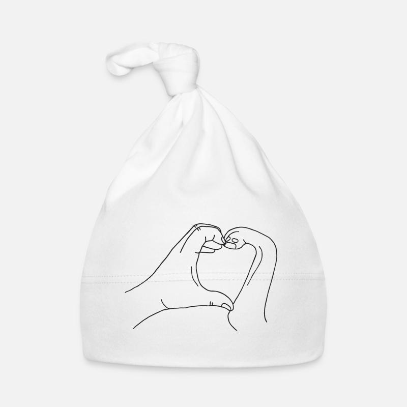 Hand mit Pfote Baby Bio-Mütze