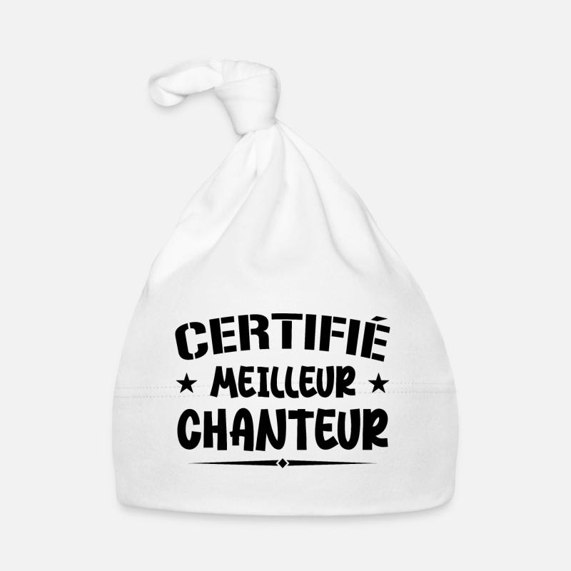 Zertifizierter bester Sänger – Sängergeschenk Baby Bio-Mütze