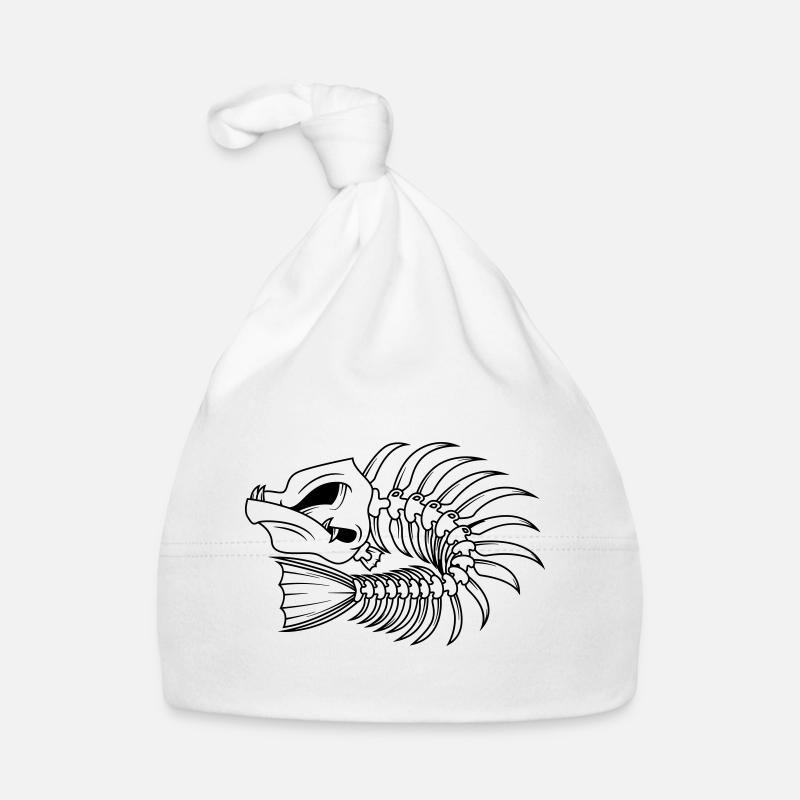 arêtes de poisson pêcheur piranha Bonnet bio Bébé