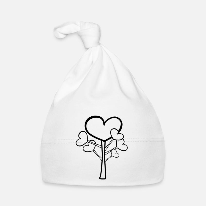 Herzen Baum Baby Bio-Mütze