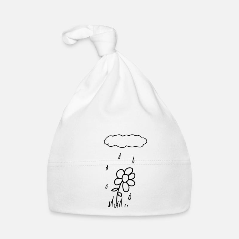 Flower Rain Organic Baby Cap