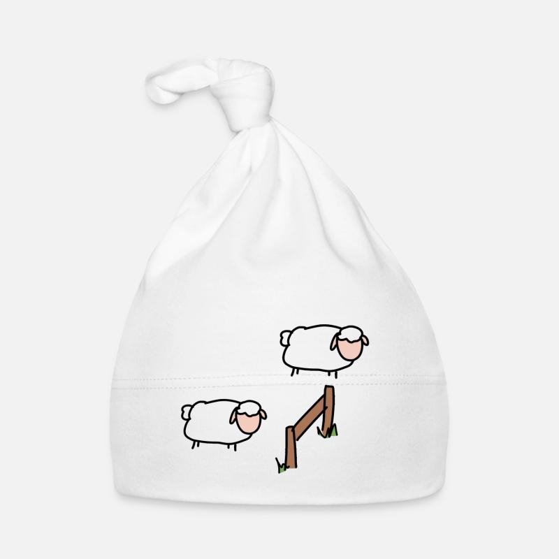 Schafe schlafen Baby Bio-Mütze