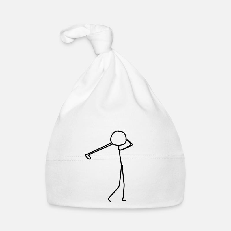 golf golf - Organic Baby Cap - white