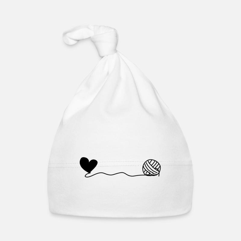heart wool Organic Baby Cap