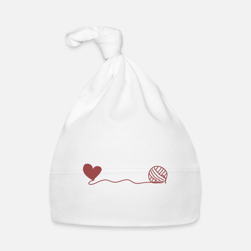 herz wolle Baby Bio-Mütze