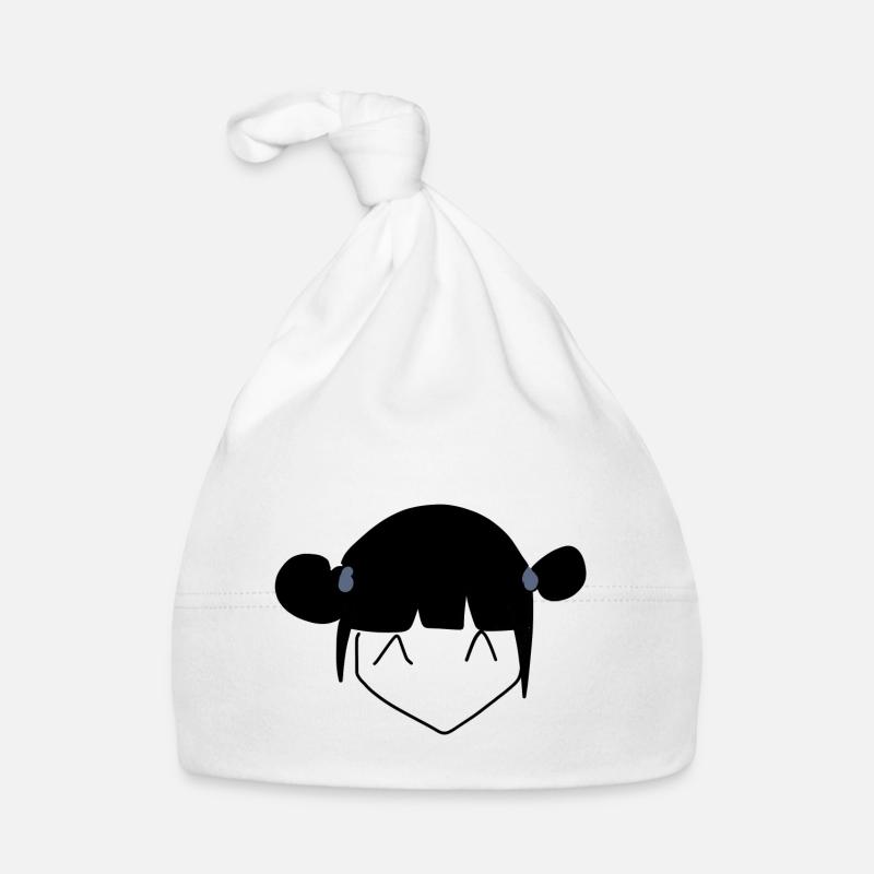 Fille Japon - Bonnet bio Bébé - blanc