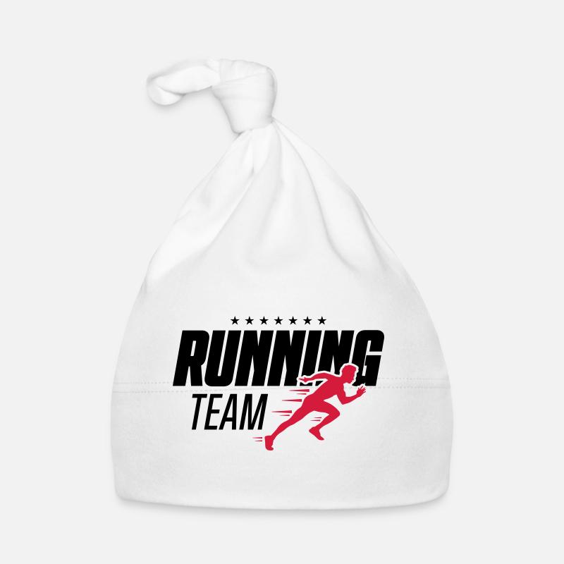 running team running marathon running Organic Baby Cap