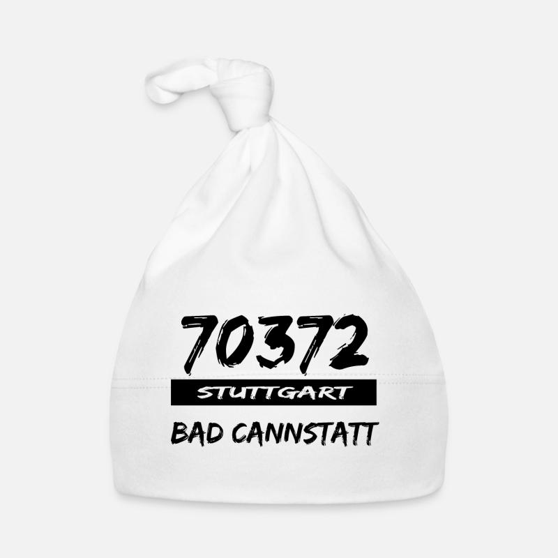 70372 Stuttgart Bad Cannstatt Postleitzahl tshirt Baby Bio-Mütze