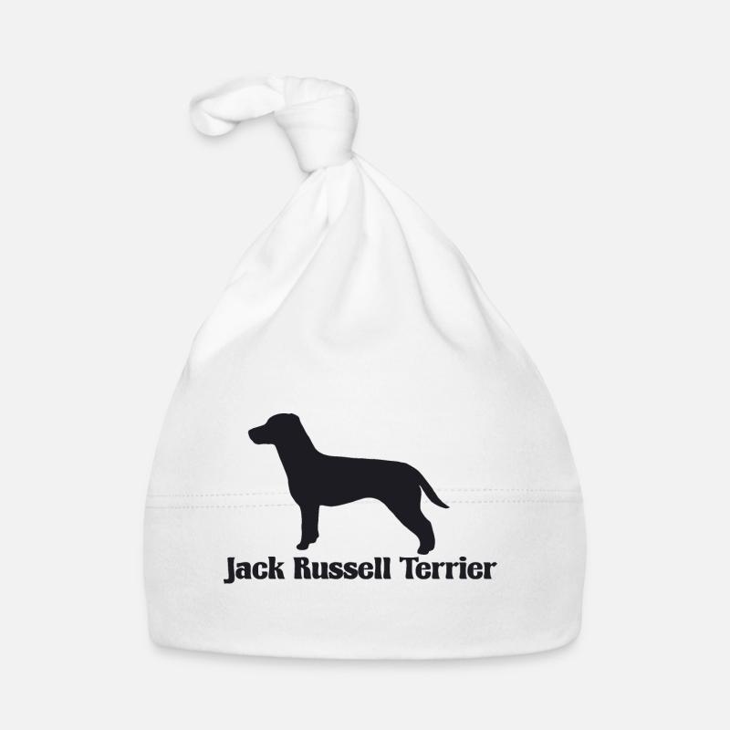Jack Russell Terrier Silhouette Baby Bio-Mütze