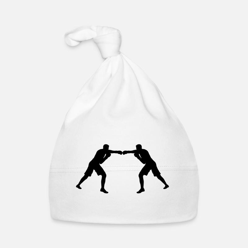 Unity through colours! Two colorful boxing figures in the Gle Organic Baby Cap