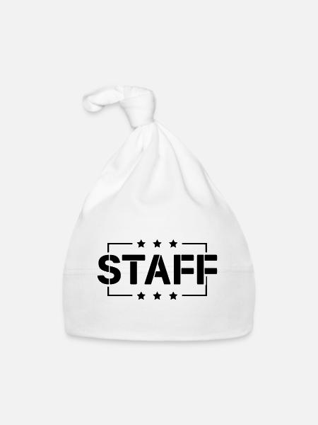 staff - Bonnet bio Bébé - blanc - Devant