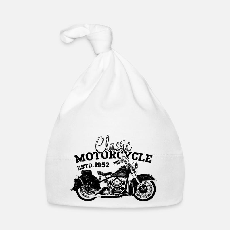Retro 1952 Motorrad Biker Motorrad Geburtstag 1952 Baby Bio-Mütze