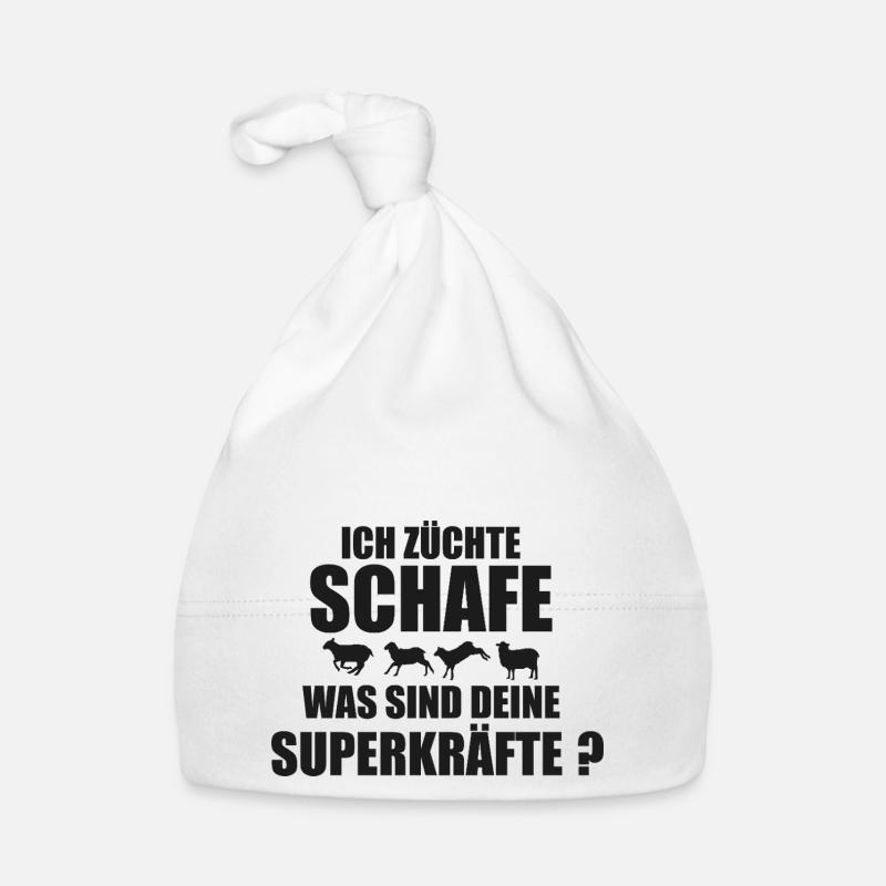 Schaf Schafe Schafzüchter Geschenk Baby Bio-Mütze