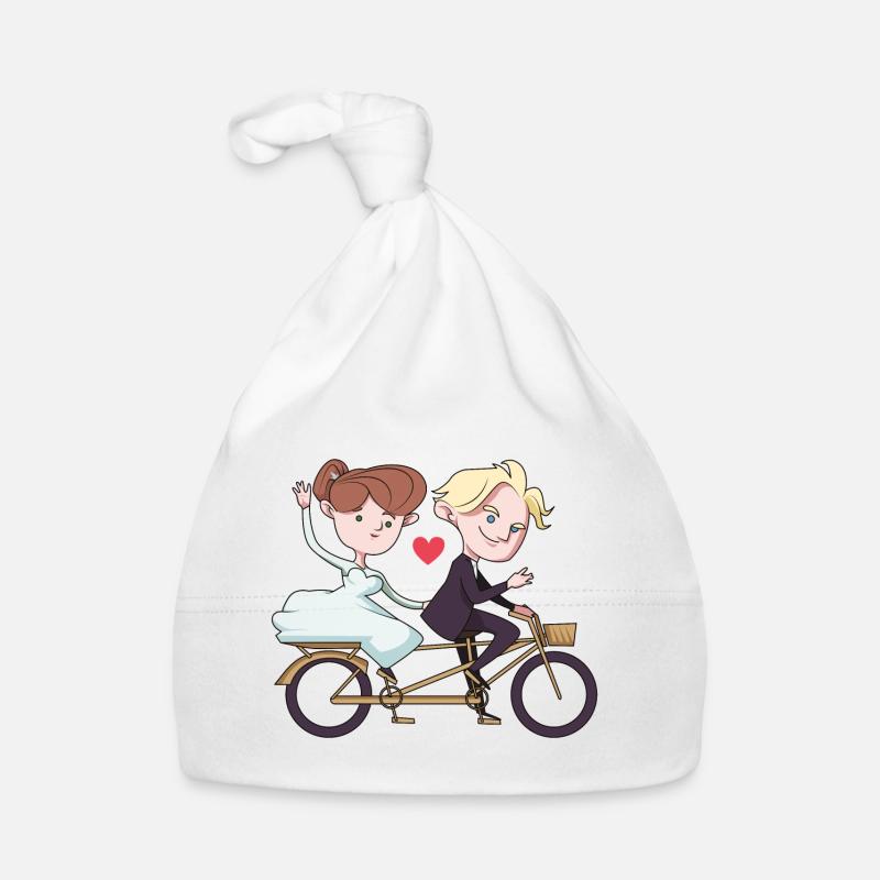 Hochzeit paar married herz brautpaar Baby Bio-Mütze