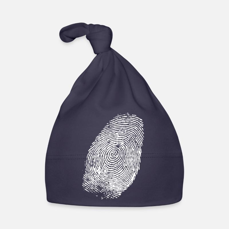 Empreinte digitale (blanc) Bonnet bio Bébé