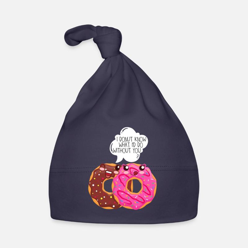 Donut Liebe Partner Beziehung Freund Witz Lustig Baby Bio-Mütze