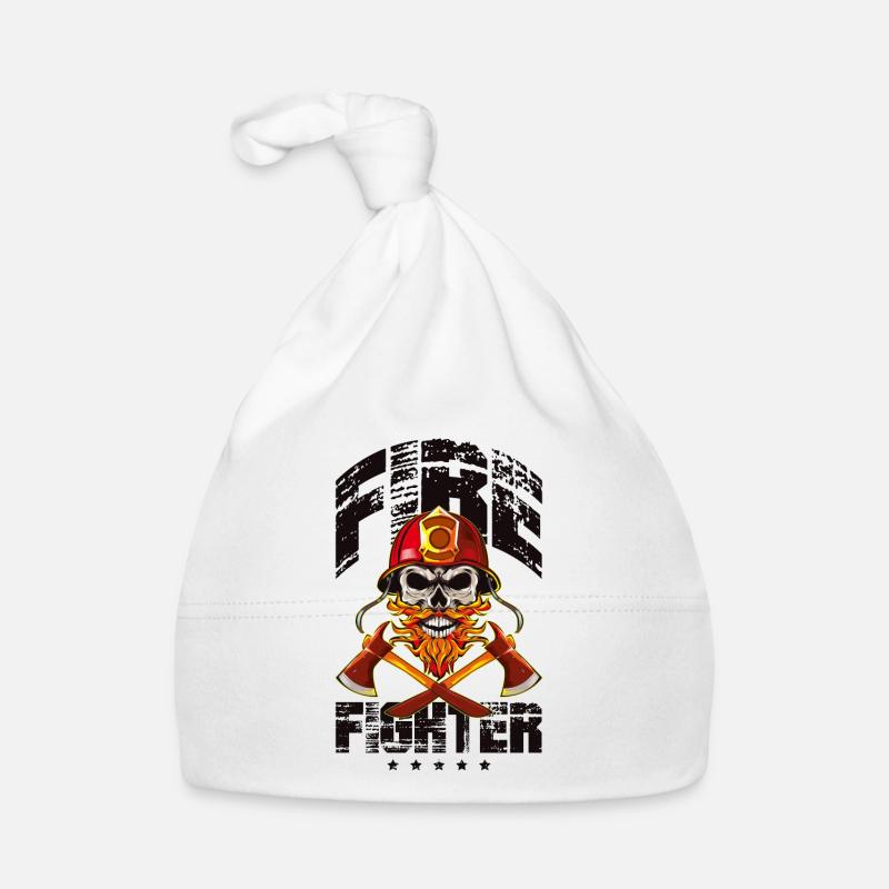 Pompier pompier squelette Bonnet bio Bébé