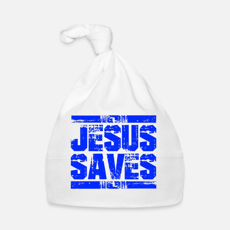 jesus saves Baby Bio-Mütze