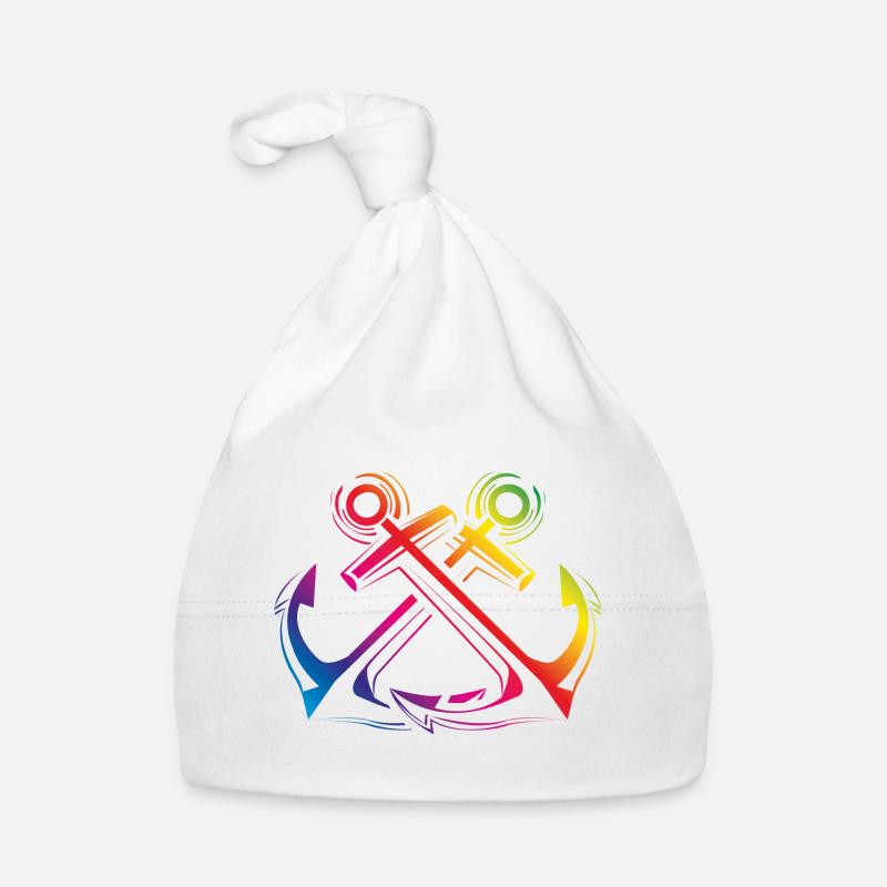 anker symbol bunt Baby Bio-Mütze