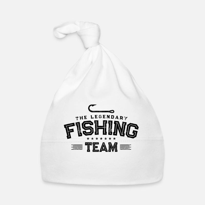 Logo de poisson de l'équipe de pêcheur de pêche Bonnet bio Bébé
