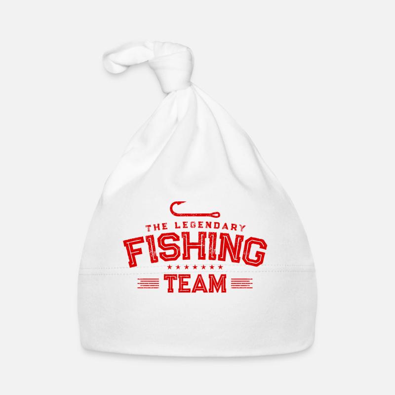 Logo de poisson de l'équipe de pêcheur de pêche Bonnet bio Bébé