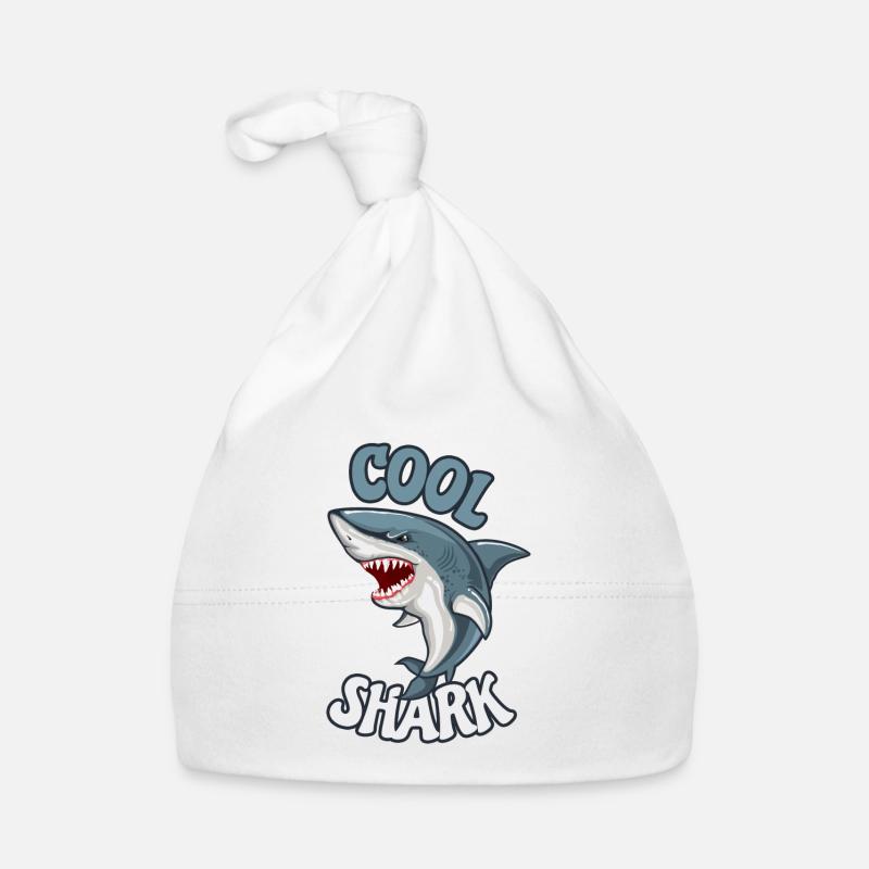Cool sharks marine animals ocean cool shark Organic Baby Cap