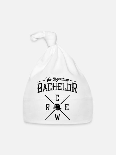 Bachelor Crew Party Bachelors - Organic Baby Cap - white - Front