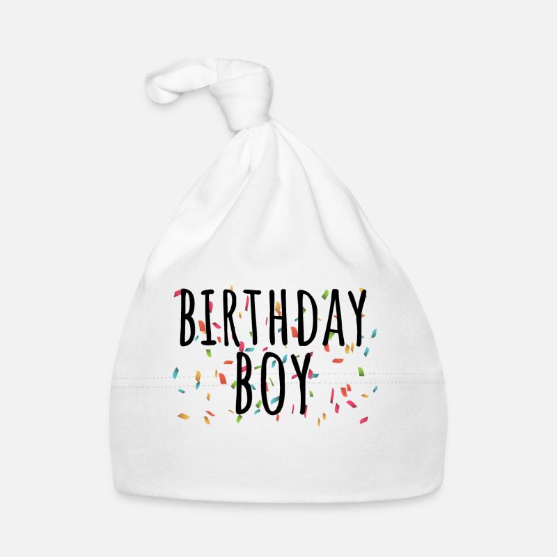 GARÇON D'ANNIVERSAIRE Bonnet bio Bébé