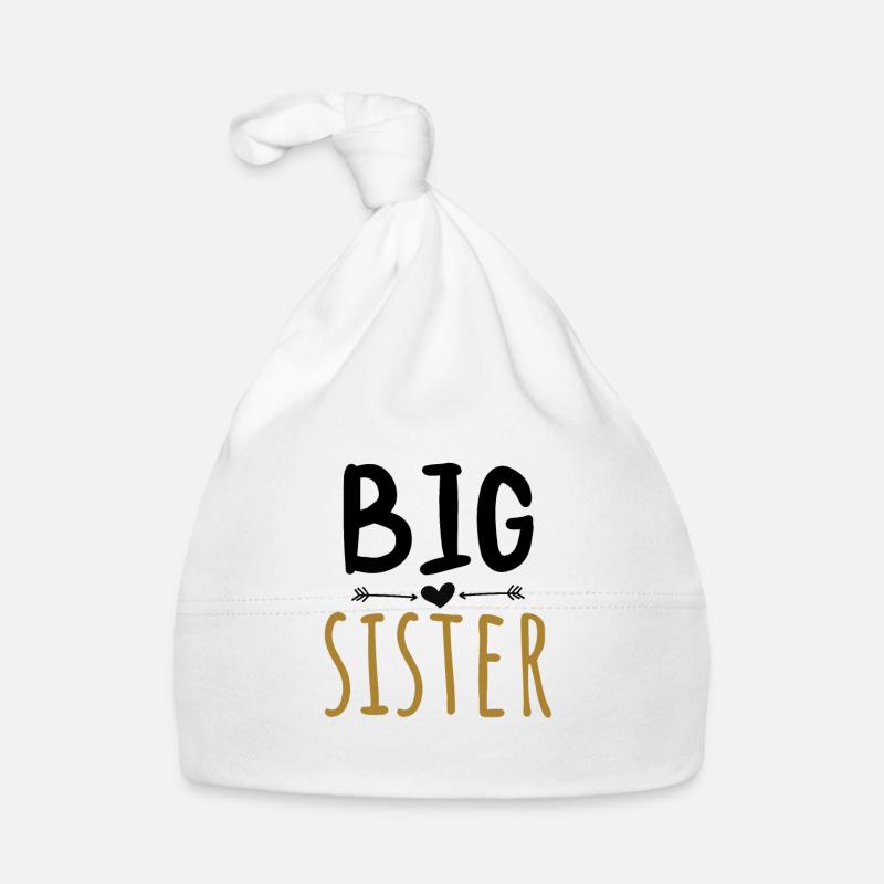 BIG SISTER - Baby Bio-Mütze - Weiß