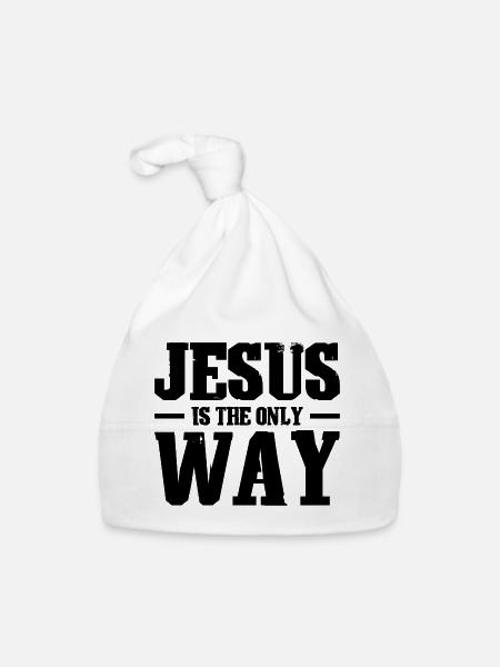 Jesus Christus Glaube - Baby Bio-Mütze - Weiß - Vorne