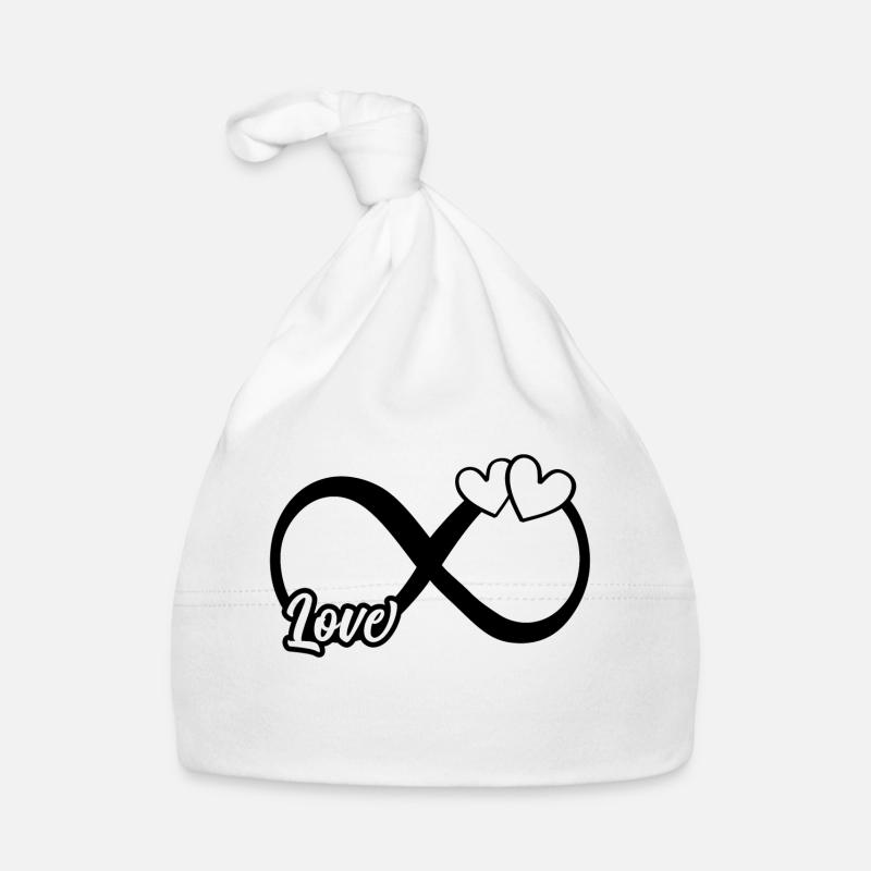 liebe unendlich infinity symbol Baby Bio-Mütze