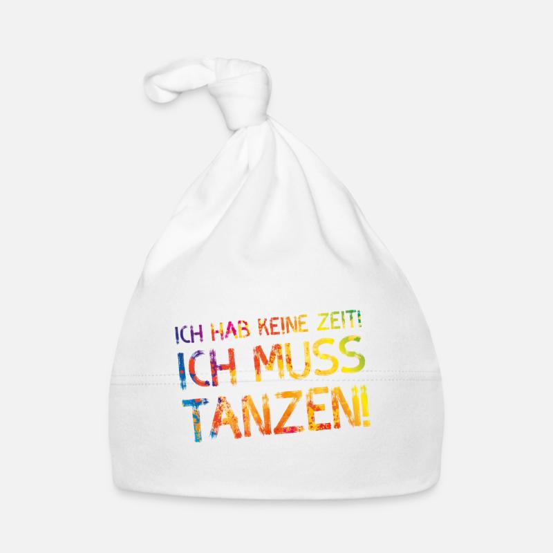 tanzen spruch bunt Baby Bio-Mütze