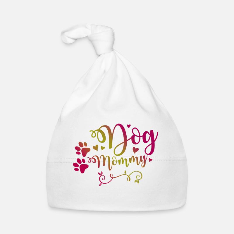 Dog Mom Hunde Mama Herz Hundepfote Baby Bio-Mütze