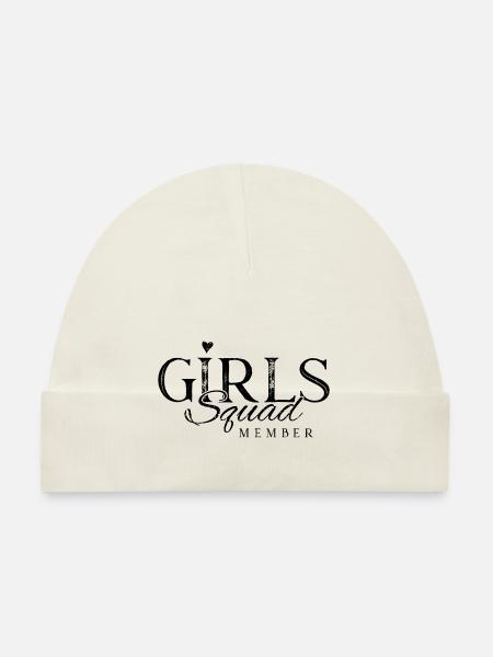 Girls Squad Team girls - Organic Baby Cap - white - Front