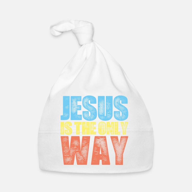 Jesus Christus Glaube - Baby Bio-Mütze - Weiß