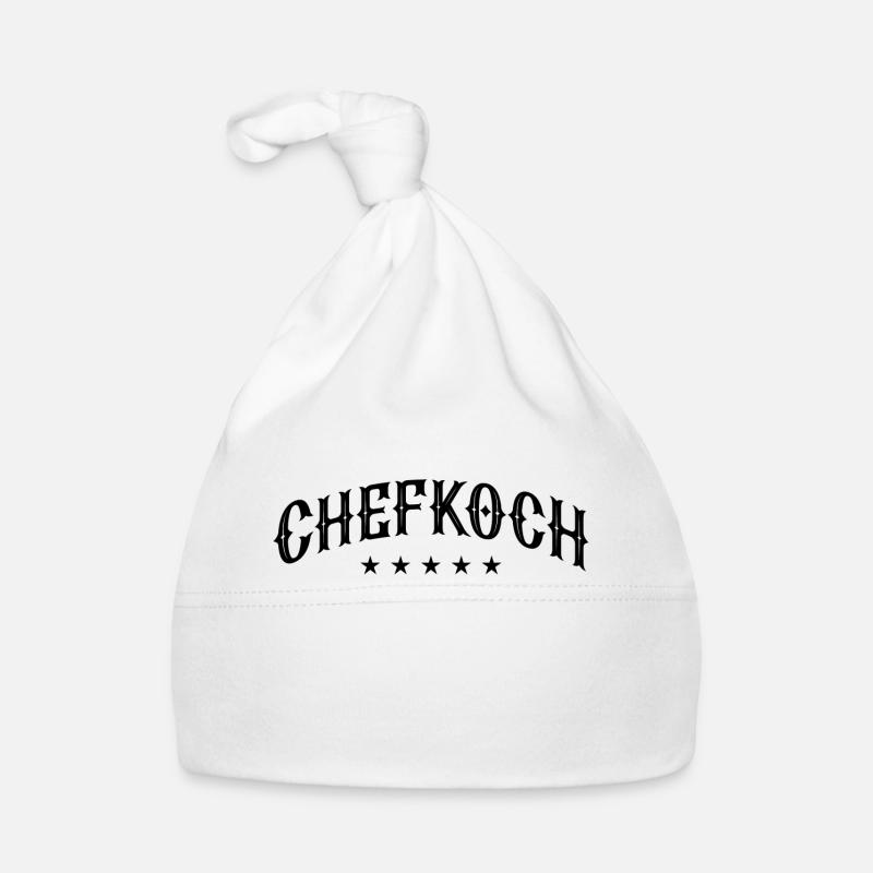Chefkoch Kochen Sterne Koch Baby Bio-Mütze