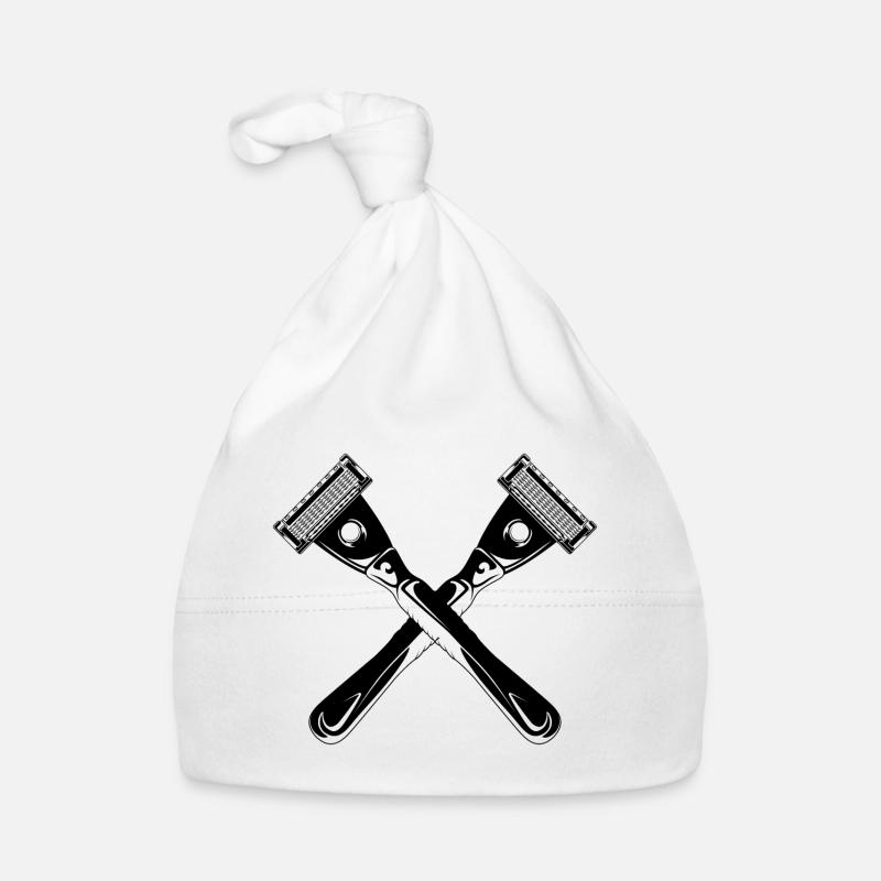 razor blade shave Organic Baby Cap