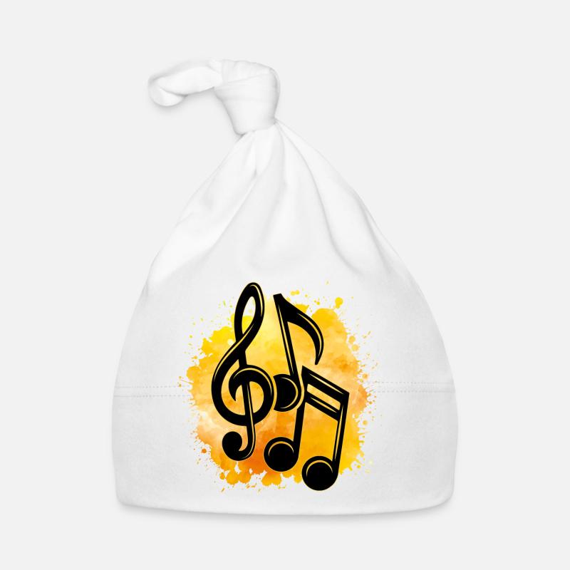 Music musical note musical key Organic Baby Cap