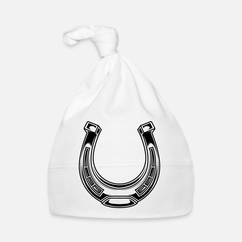 hoefijzer symbool Bio-muts voor baby's