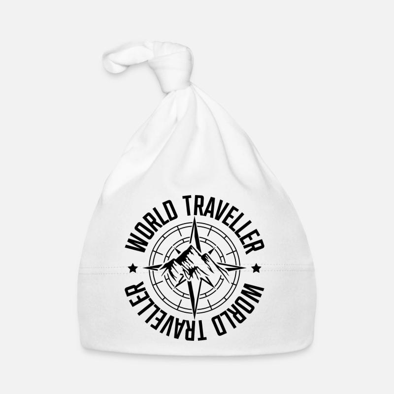 Travel Compass Travel Organic Baby Cap